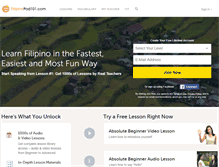 Tablet Screenshot of filipinopod101.com